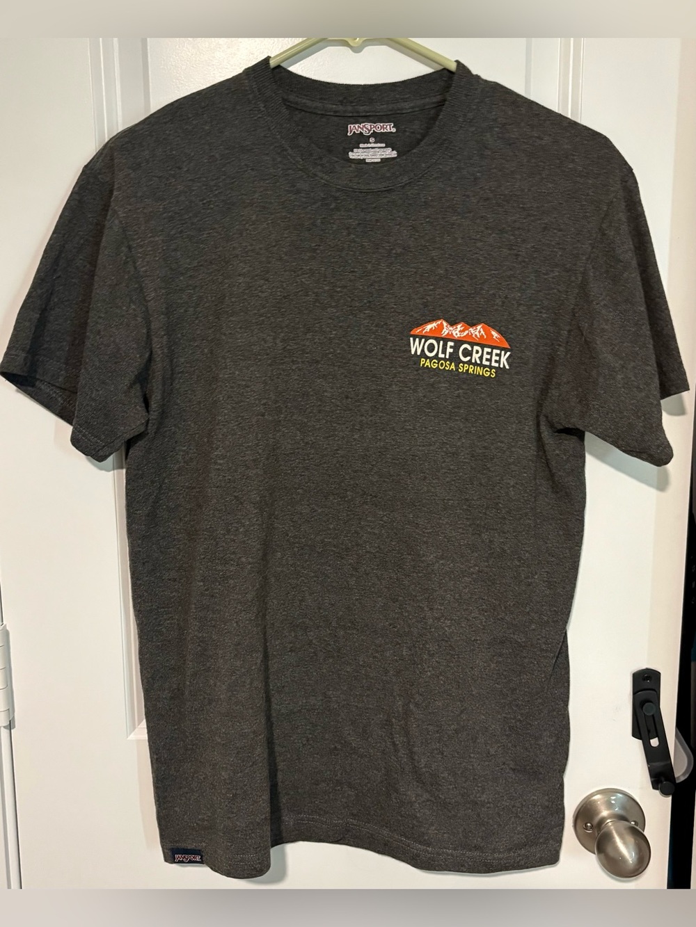 ⭐️2 for $15⭐️Jansport Charcoal Wolf Creek Pagosa Springs Graphic Tee